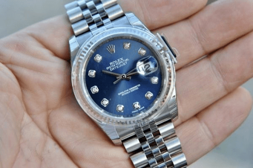 Rolex 116234 mặt xanh cọc số kim cương – Lịch lãm và tinh tế